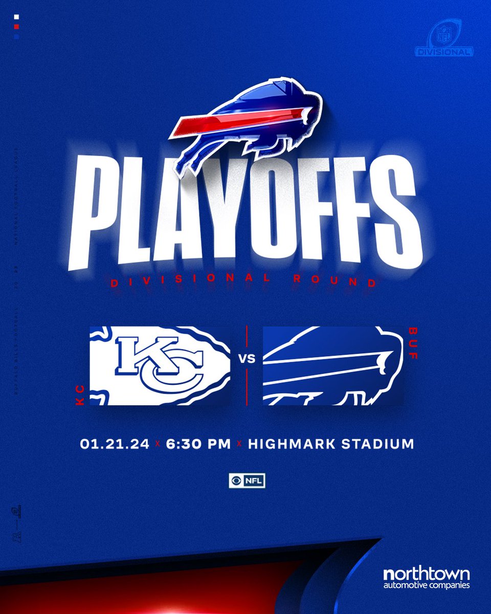 Kansas City is coming to our place.

#KCvsBUF | #BillsMafia