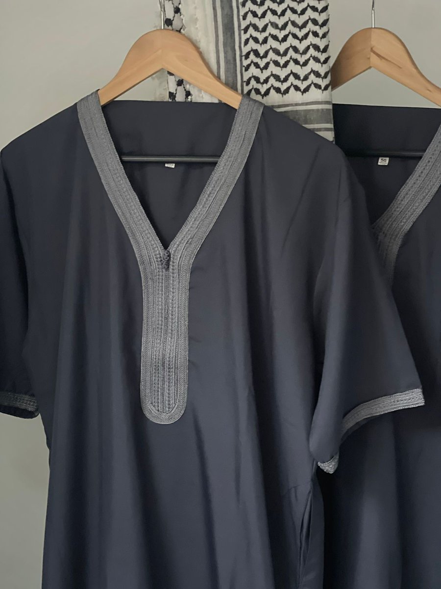 The Trendy Moroccan Thobe 🇲🇦 - Lightweight material perfect for summer - Conveniently stylish - Quick wash and dry Available in stock, limited quantities Size 54.56.58 R799 DM for more info #moroccan #moroccanthobe #stylish #lightweight #easycare