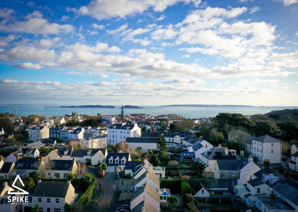 Out this morning conducting a roof inspection with our drone, such a lovely, clear morning that we had to take a snap looking out to sea 📷

#guernsey #drone #dronephotography