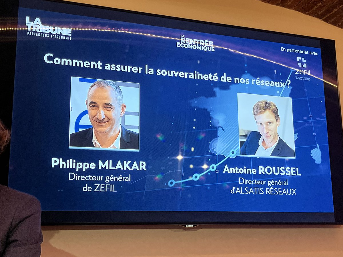 ZefilT's tweet photo. Ce matin au Meeting Lab à Toulouse on parlait IA, Cyber sécurité à La Rentrée économique @LaTribuneTlse . Zefil partenaire de cette matinée, animait une table ronde avec @TonioRoussel @Alsatis_Reseaux "Comment assurer la souveraineté de nos réseaux ?" https://t.co/T3arwIti7m