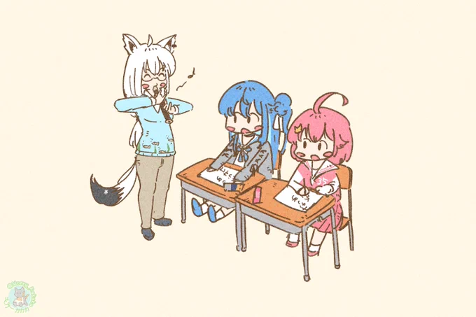 #ホロ小学力テスト対決#絵フブキ #ほしまちぎゃらりー #miko_Art 