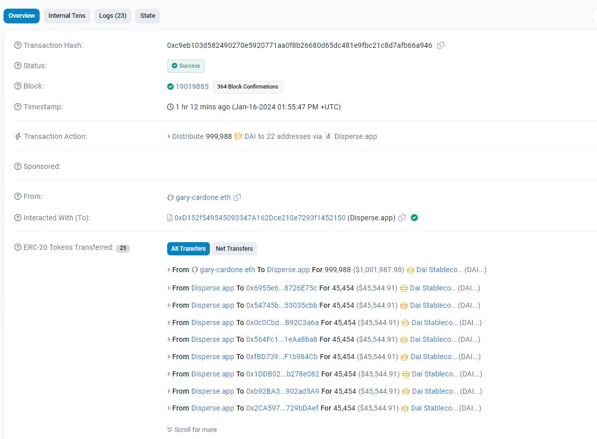 T2Defi's tweet photo. So gary-cardone.eth just bridged in $1M to #PulseChain 

https://t.co/mFLfWOMIxJ https://t.co/BQdbbhKNz8