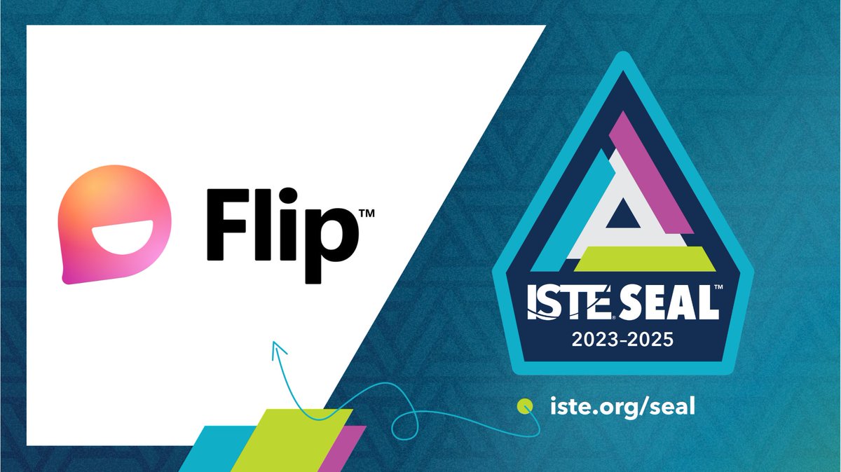 Congrats to @MicrosoftFlip on earning the ISTE Seal! 🎉 Reviewers concluded Flip provides a fun and easy-to-use platform for users to share learning and their voices with peers and the world. bit.ly/3RqpAze #ISTEstandards