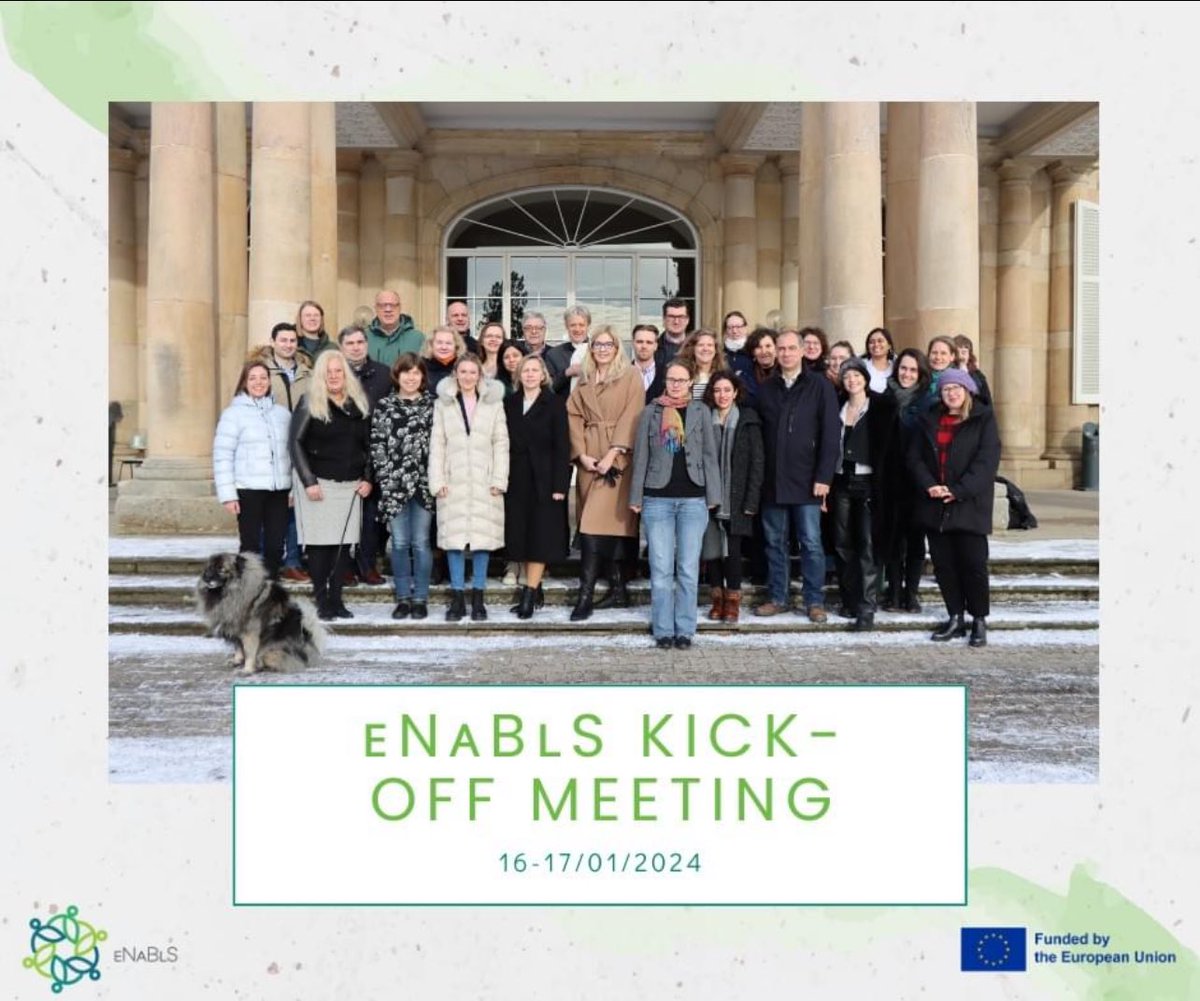 pakeltiene's tweet photo. 📢 ENABLS has been officially kicked-off 🍃

💼 The #1st day of the #eNaBlS kick-off meeting is underway. Partners have gathered in Stuttgart, Germany, to discuss about the project &amp; start planning its next steps.
#euproject #eufunding #highereducation #biodiversity #nbs https://t.co/ZtwvLEcEby