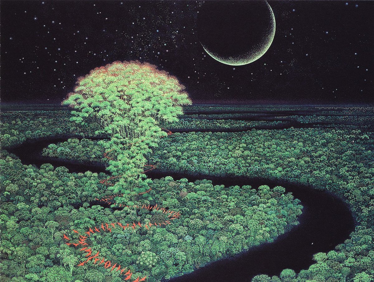 FedeItaliano76's tweet image. Trees by Hirō Isono (1945–2013)