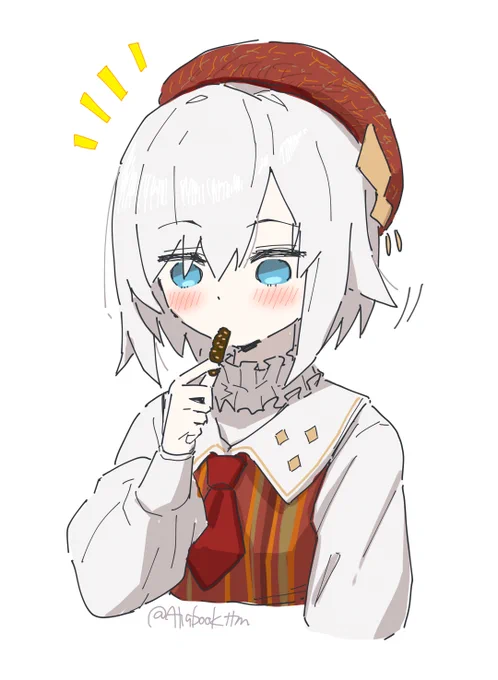 小枝はじめてたべたけど美味しかったよ! サクサクしてて食べやすいわりにナッツとチョコ感もしっかりあって思わず私もスマイル! 取り急ぎ報告まで<(_ _)> #アルマルーム