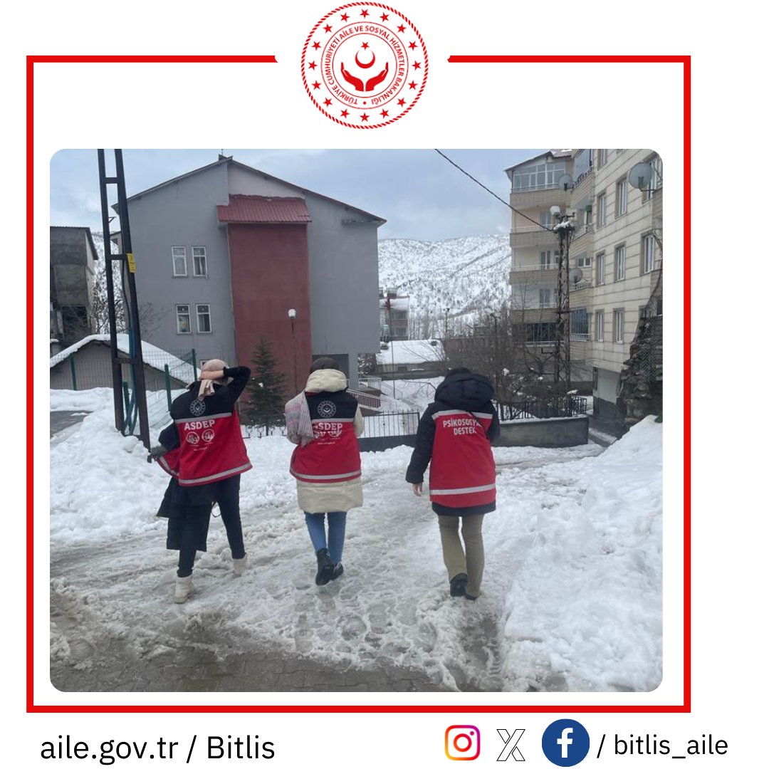 bitlis_aile's tweet photo. 📌#ASDEP kapsamında, çalışmalarımıza aralıksız devam ediyoruz.
📍@TatvanSHM personelleri tarafından Hizan İlçemizde çalışmalar yapılmıştır.
 📍#ASDEP ekiplerimizle, vatandaşlarımızın desteğe ihtiyaç duydukları her noktada yanlarındayız.
@tcailesosyal
@ASHB_ATHGM
@BitlisValiligi https://t.co/WaXYVpUtHx
