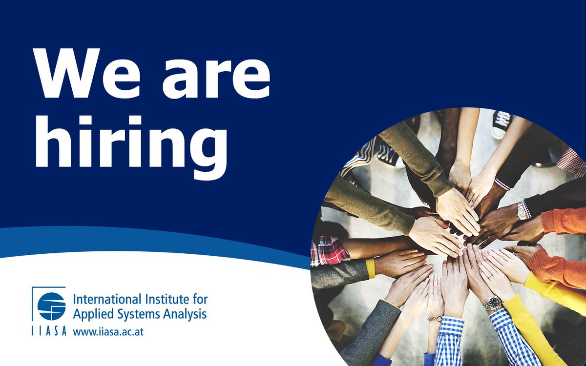 IIASAVienna's tweet photo. We are hiring! #ResearchJobs

🌊 Program and Project Officer @ #WaterSecurity Research Group
⚡️ Energy modeler/data analyst @ #PollutionManagement Research Group
📊 Research Scholar(s) in Economics @ #EconomicFrontiers program 

🌟 &amp; more ➡️ https://t.co/PKa1F6V5DO https://t.co/UK7q9cd4b5