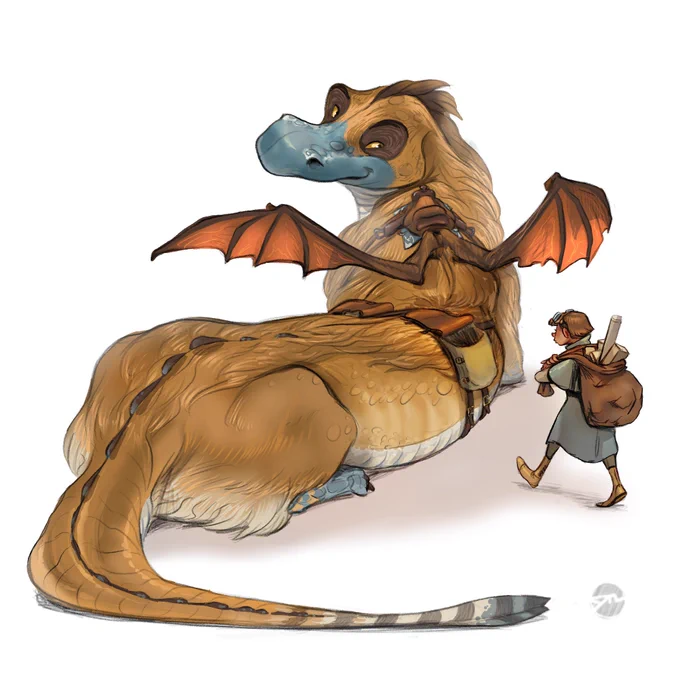 Dragon delivery service for this month's Character Design Challenge  