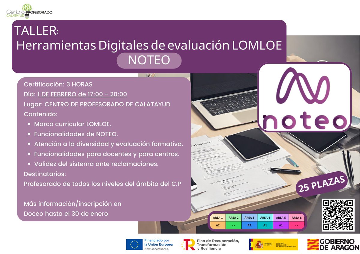 cpcalatayud's tweet photo. ¿Buscas una herramienta digital de evaluación y no te decides? 🤷‍♀️Te proponemos 3 talleres con diferentes opciones.
Noteo e IDoceo: presencial, Additio: online
Para más info, consulta cada infografía 👇 https://t.co/329wGE0ujx