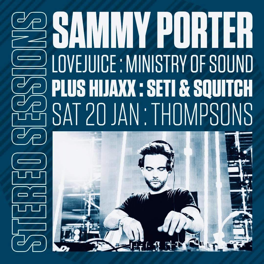 Ibiza Rocks 2024 resident, Sammy Porter kick starts our 2024 agenda with an exclusive set for the Stereo Sessions this Saturday @ Thompsons! 

🎟️ Tickets and Table packages? Follow our ‘Glistrr Link’ to book. 

stereo.glistrr.com/e/5140

DM us for more information.