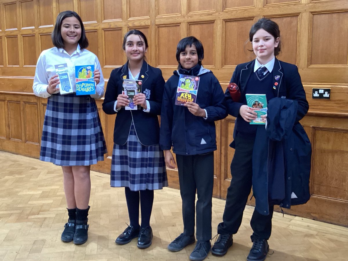 LaxtonJunior's tweet photo. What an unforgettable day at the Oundle Maths Enrichment Conference! We delved into the intriguing world of palindromes and decoded secret messages. Well done to our teams who achieved an impressive joint second prize and clinched the first prize in the treasure hunt. #WeAreLJS https://t.co/1xfn5m6eCl