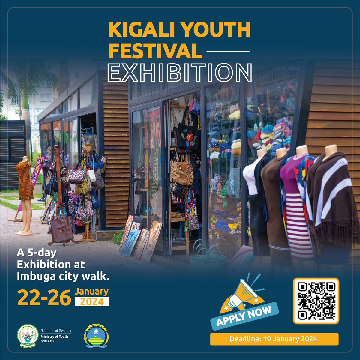 🚨The Kigali Youth Festival invites Rwandan entrepreneurs aged 18–30 to showcase their innovative products and services. Applicants must have customer-centric products and services. Apply via this link: forms.gle/FiiFTmGqvZsDek…
