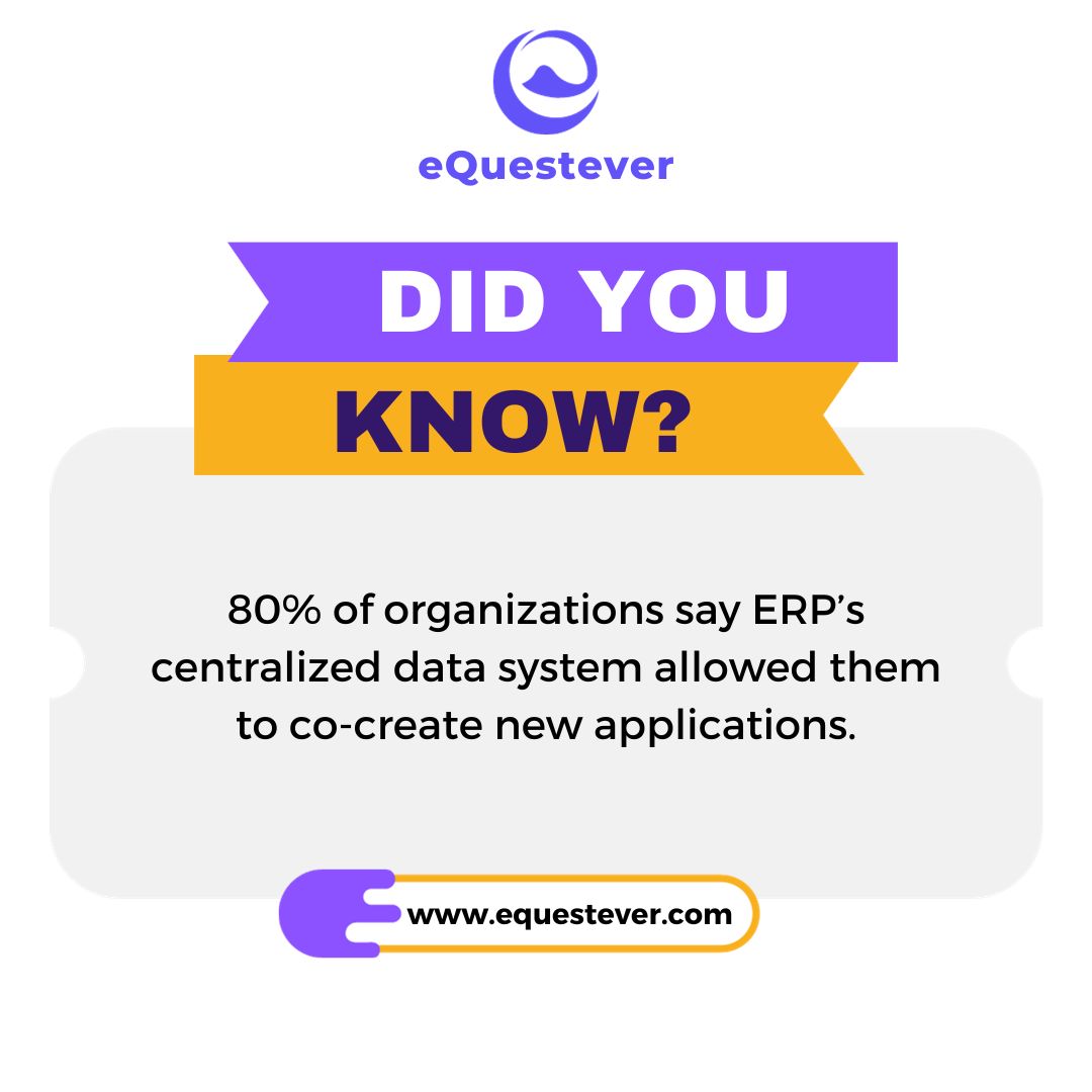 Did you know that 80% of organizations credit the power of ERP's centralized data system for enabling them to co-create innovative applications? 🌐💡 Embrace the future of collaboration and efficiency with Enterprise Resource Planning!

#ERPRevolution #DataInnovation #Tech