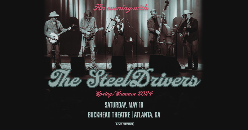 🪕 JUST ANNOUNCED 🪕 The @SteelDrivers LIVE at Buckhead Theatre on Sat, May 18! ✨ PRESALE: Wed (1/17) @ 10AM (code: SPOTLIGHT) ✨ON SALE: Fri (1/19) @ 10AM 🎫 livemu.sc/3U2YjEG