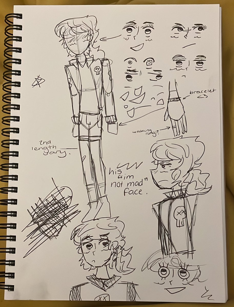 KrystixHQ's tweet image. New sketchbook obviously it’s going to be full of Jake doodles 🙄, #disventurecamp #TeamJakeDCAS