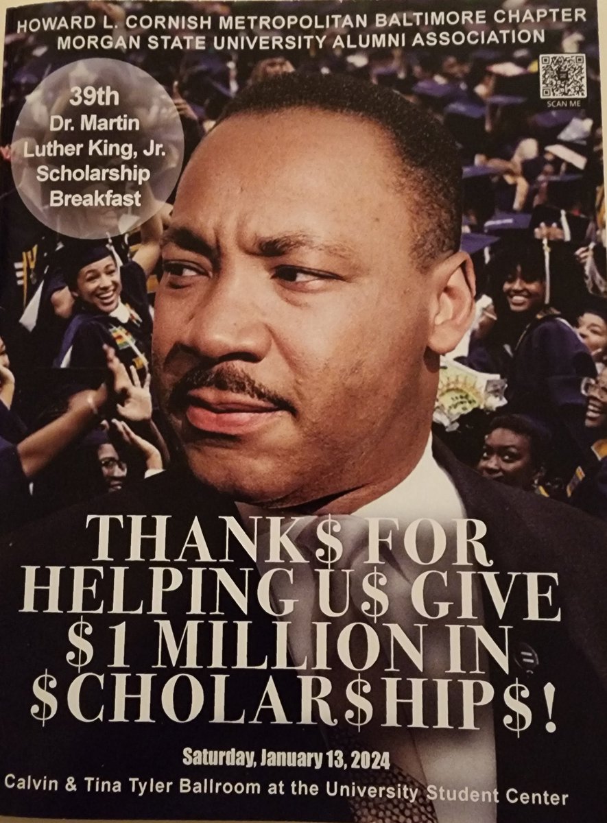 RepKweisiMfume's tweet photo. I was glad to join the Howard L. Cornish Metropolitan Baltimore Chapter of the Morgan State University Alumni Association for their 39th Annual Dr. Martin Luther King, Jr. Scholarship Breakfast celebrating more than $1 million in scholarships. #MLK #MorganStateAlumni #MorganState https://t.co/MMF8FaJxdX