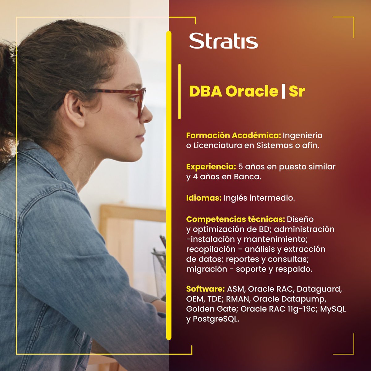 mystratis's tweet photo. En Stratis, tenemos vacantes disponibles para contratación inmediata. Conoce todos los detalles en: https://t.co/QeL80rmilK
#vacantedisponible #empleoMexico #vacantesmexico #vacantesCDMX #areatecnologica #tecnologia #hiring https://t.co/4DOpp3S36g