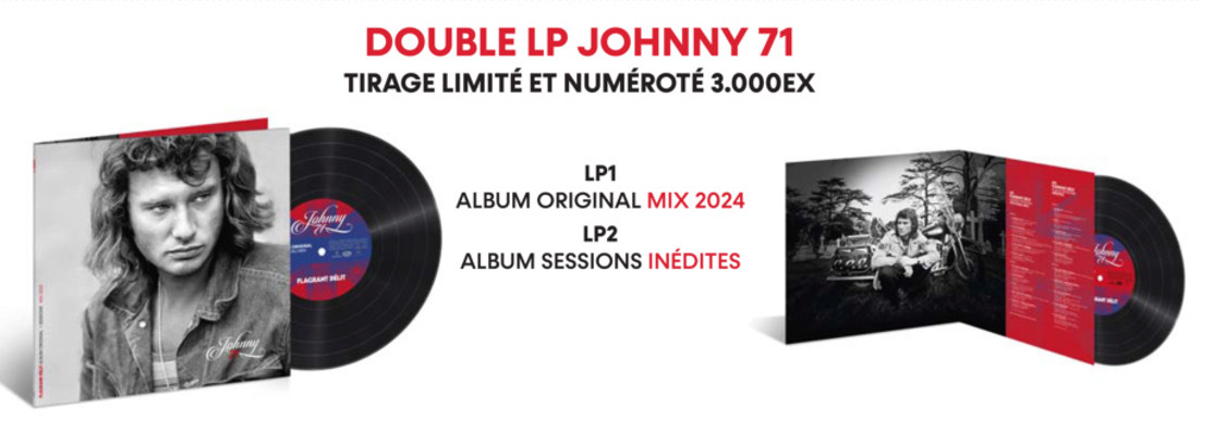 johnnymusic1960's tweet photo. Sortie le 23 Février 
#johnnyhallyday 
#johnny71 
#flagrantdelit 

Double LP " Johnny 71 " Edition limité et numéroté à 3000 EX 

Precommande : https://t.co/g3rxbUpwxl https://t.co/Lqqrx2kfc8