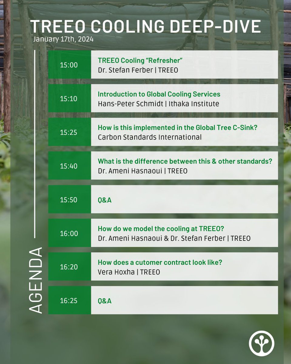 What is the difference between TREEO Cooling and other nature-based #CarbonRemovals?

Join us tomorrow for a refreshing deep dive into our TREEO cooling product!

Register here: lnkd.in/dZteHftw

See you at the TREEO Deep Dive Event!

#TREEOCooling #Event #ClimateTech
