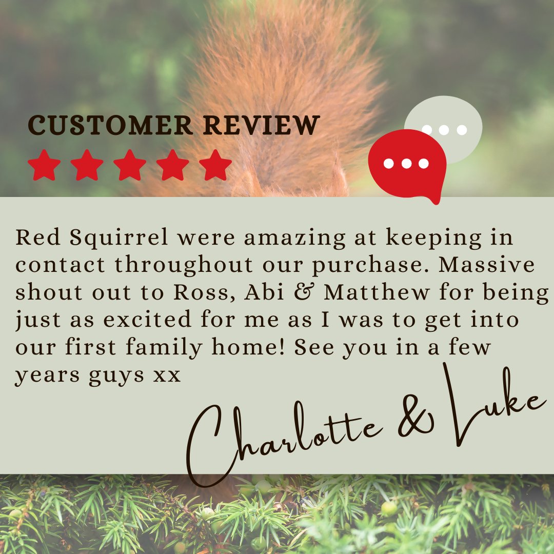 RedSquirrelPS's tweet photo. Another 5 star review from our lovely customers! ⭐️⭐️⭐️⭐️⭐️
#5Star #Review #customerservice #estateagents https://t.co/fc3TUrL026