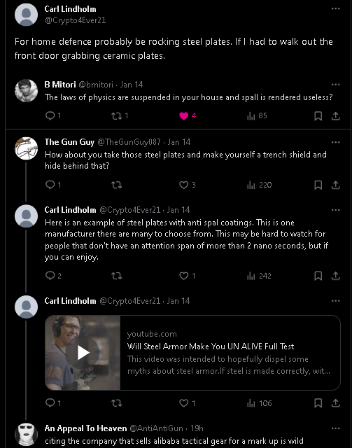 LolbertDefenseL's tweet photo. Crypto accounts also give some of the shittiest gun takes. https://t.co/6mYicMRY1Q