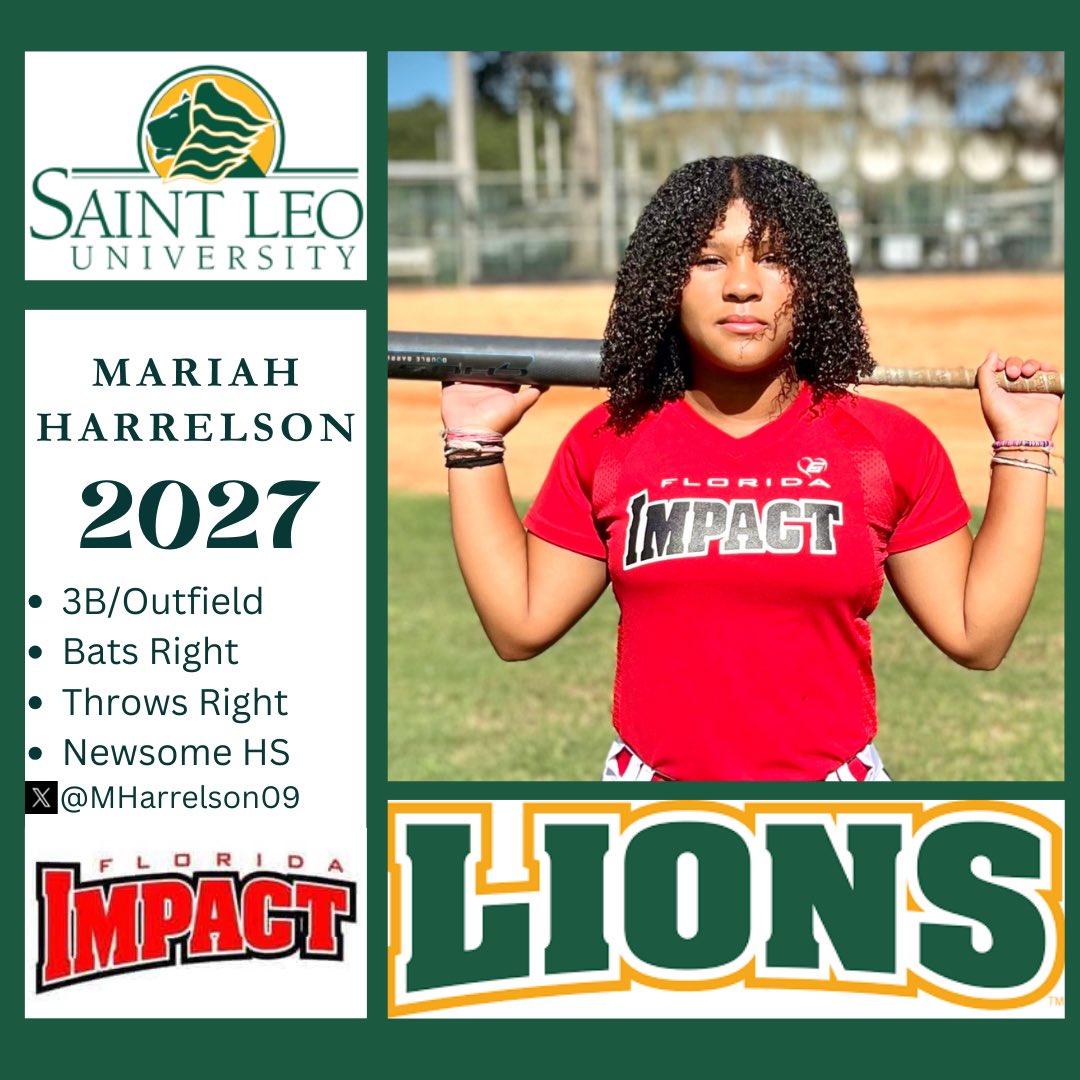 Laura Grooms (@coachlaura2k27) on Twitter photo Best of luck <a href="/MHarrelson09/">Mariah Harrelson</a> as she attends the <a href="/SaintLeoSB/">Saint Leo Softball</a> camp this weekend. <a href="/CoachJ34/">Brittany Johnson</a> <a href="/saintleocoach/">Coach Pat</a> @FLImpactGrooms #makeanimpact Best of luck <a href="/MHarrelson09/">Mariah Harrelson</a> as she attends the <a href="/SaintLeoSB/">Saint Leo Softball</a> camp this weekend. <a href="/CoachJ34/">Brittany Johnson</a> <a href="/saintleocoach/">Coach Pat</a> @FLImpactGrooms #makeanimpact