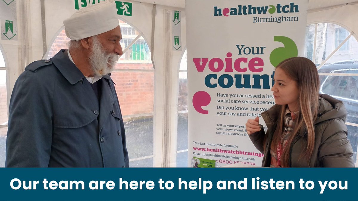 Healthwatch Birmingham tweet media