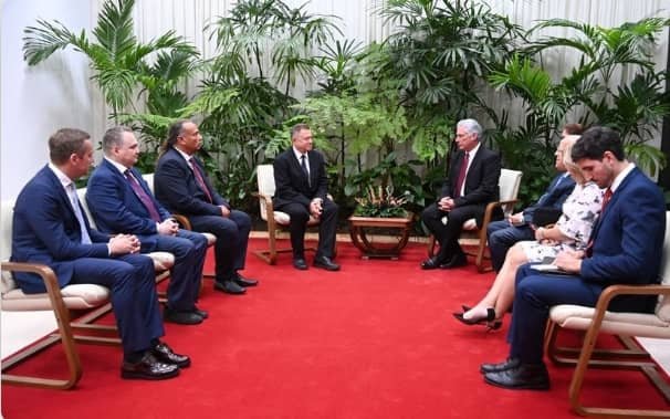Serguei Glaziev, ministro de Integración y Macroeconomía de la Comisión Económica Euroasiática (CEE) fue recibido ayer en el palacio de la revolución por el presidente de Cuba Miguel Díaz-Canel Bermudez. #Cuba #CubaPorLaPaz #CubaCoopera
