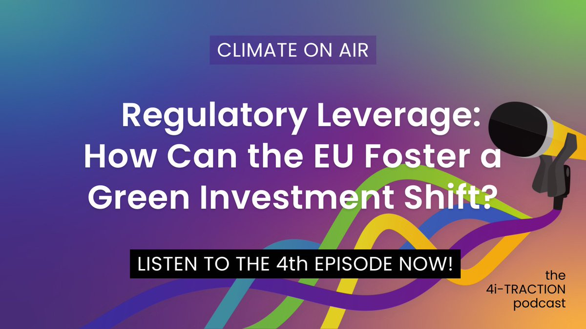 Unlocking climate-neutral investments: Ep. #4 of the <a href="/4iTraction/">4i-TRACTION</a> #ClimateOnAir podcast incoming!
Join us as <a href="/EvainJulie/">Julie Evain</a> &amp; <a href="/ThPellerin/">Thomas Pellerin-Carlin</a> (<a href="/I4CE_/">Institut de l'économie pour le climat 🌍</a>) spill insights on policy needs for a resilient, eco-friendly economy.
👉Listen to the podcast here: t.ly/ljPXT
#GreenEconomy