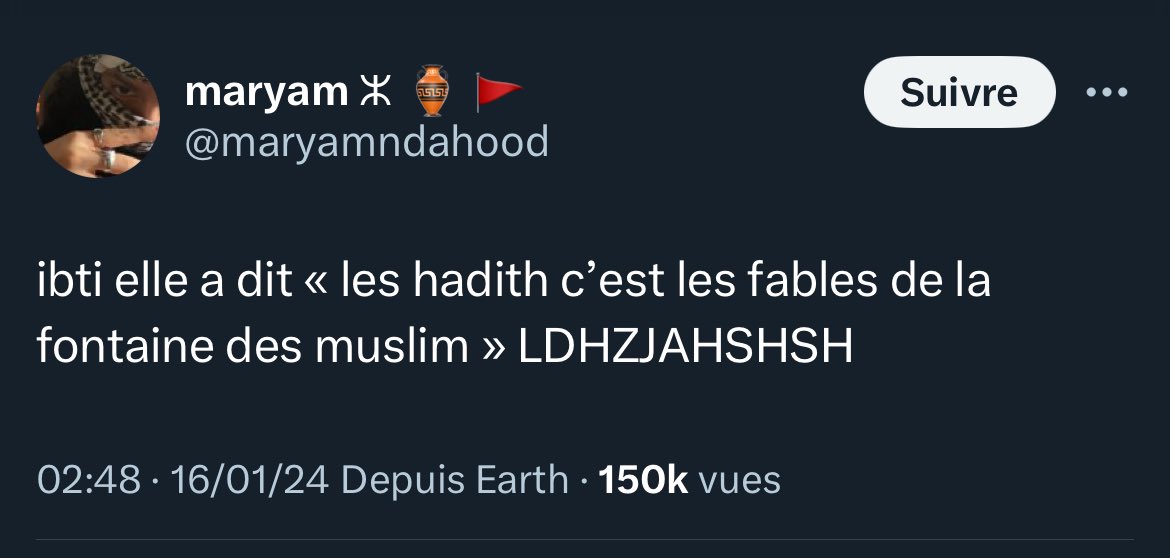 aguerrif's tweet photo. Le féminisme c’est du kufr
- t’exagères

Le communisme c’est du kufr
- mais nan tu confonds tout

Depuis le temps qu’on dénonce ces mounafiqat et on nous prenait pour des fous. Par Allah c’est clairement du kufr et c’est loin d’être la première fois https://t.co/d7hLtvXZte