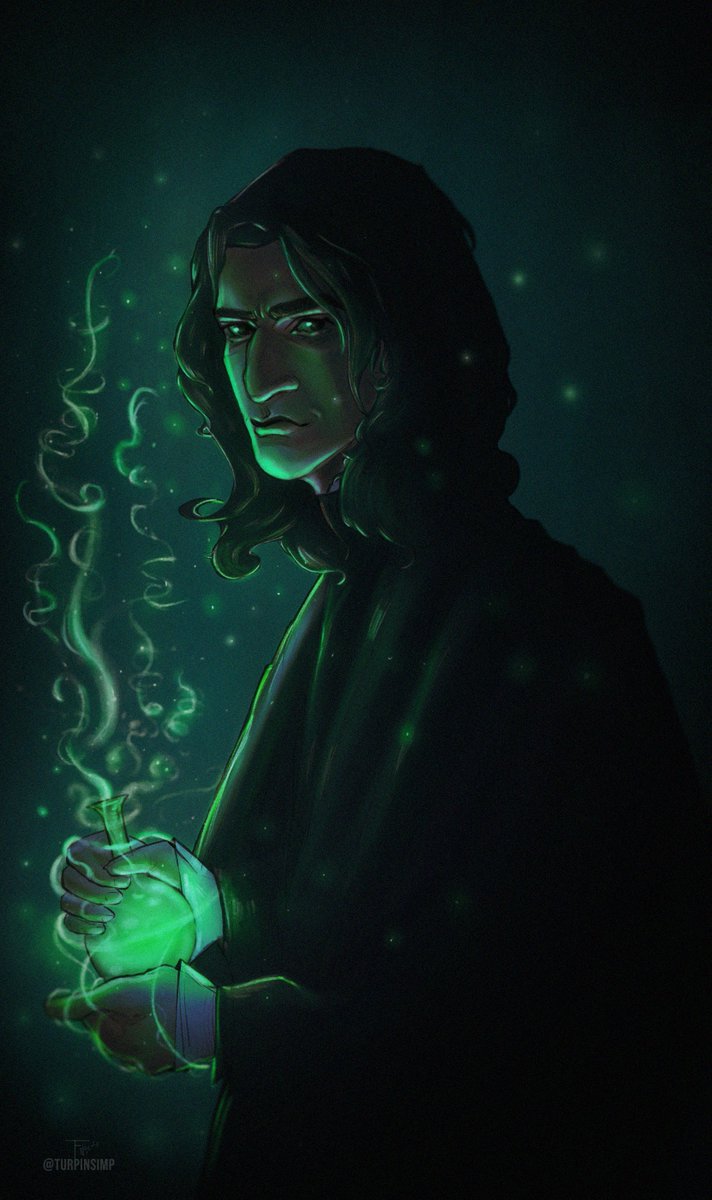 boops!  A belated bday post for the Potions  Master!

Happy Birthday Severus!

Commission freebie  for Giosnape!