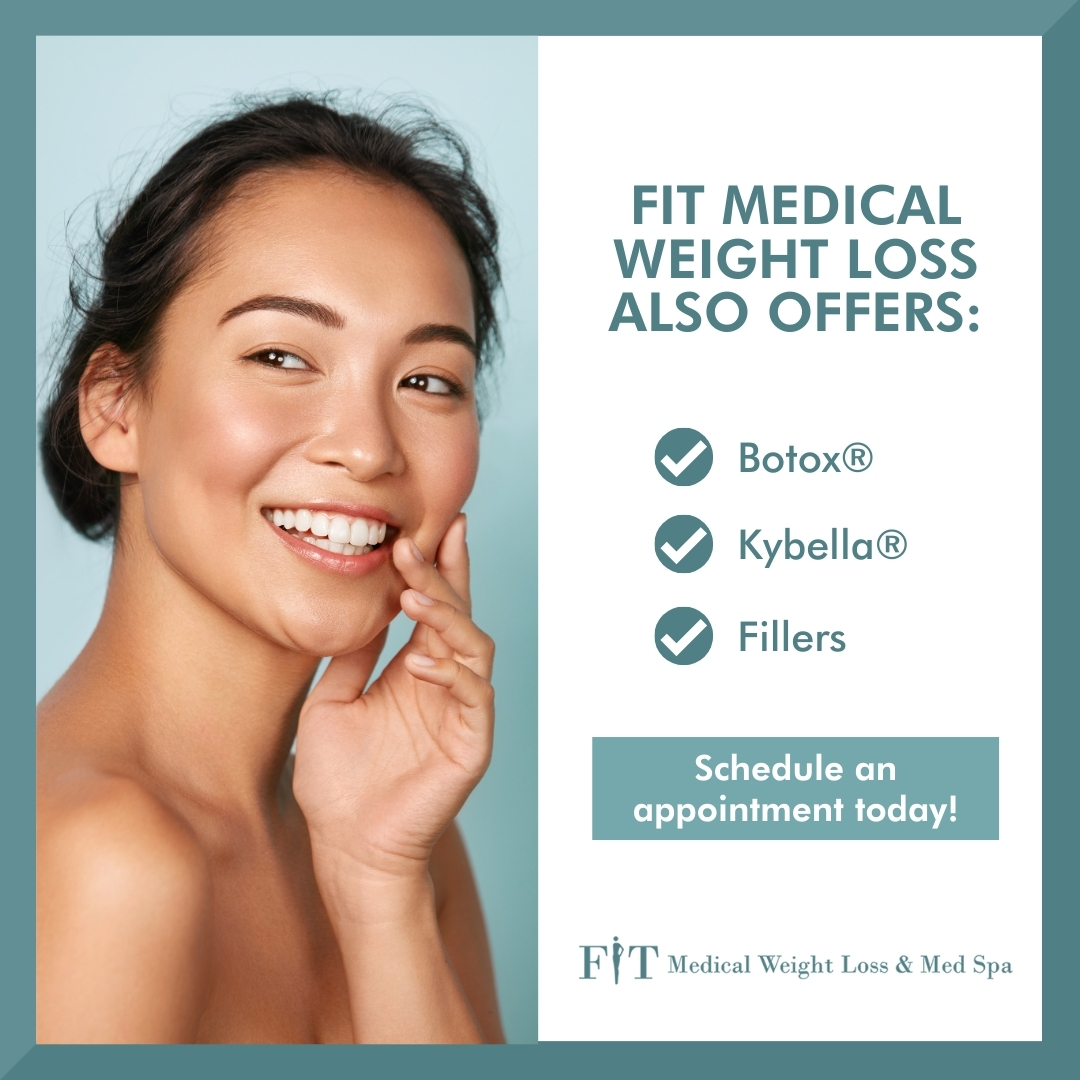 Enhance your natural beauty with Botox, Kybella, and Filler. 

Learn about these treatments and how they can boost your confidence. 💉✨ 

#BeautyEnhancement #FITBeauty #fitmedicalweightloss #healthy #selfcare #weightlossjourney #relaxation #healthyeating #healthyliving