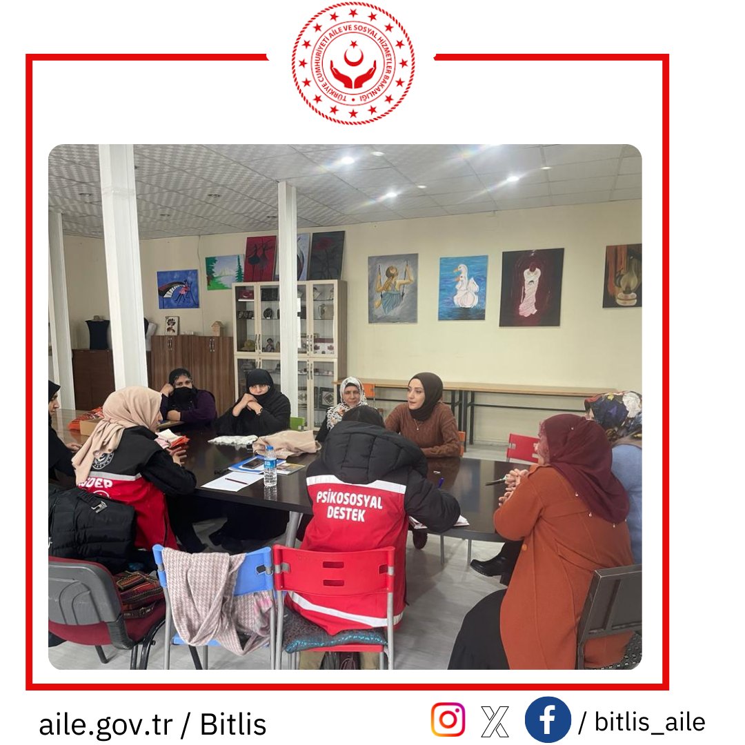 bitlis_aile's tweet photo. 📌Koruyucu ve önleyici çalışmalar bizim işimiz.
📍@TatvanSHM eğitim birimi tarafından, 📍Hizan İlçesi Halk Eğitim Merkezi kursiyerlerine,
📍#AEP (Aile Eğitim Programı) kapsamında eğitim verildi.
@tcailesosyal 
@ASHB_ATHGM 
@BitlisValiligi https://t.co/NgwhLsoXw9