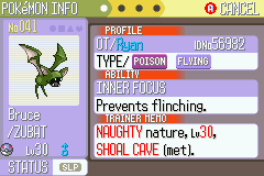 XortaClanc's tweet photo. Shiny Zubat number 2, and 4th phase for shiny Snorunt in Pokémon Ruby! https://t.co/xDeLgUL5hp