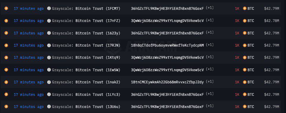 Litest's tweet photo. BREAKING : GRAYSCALE HAS JUST
TRANSFERRED 9000 BITCOIN TO 
COINBASE. 

COINBASE IS THEIR MAIN CUSTODY
SO THIS DOESNT MEANS DUMP. IT
COULD BE JUST STORING. 

More updates soon. https://t.co/StfMVwGxfM