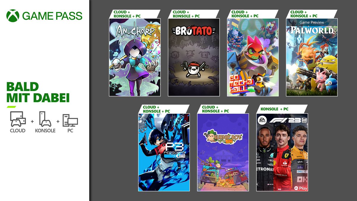XBOX_DACH's tweet photo. Wir schon wieder. Mit noch mehr Spielen, die bald mit dabei sind. https://t.co/SDrlqMdTGQ