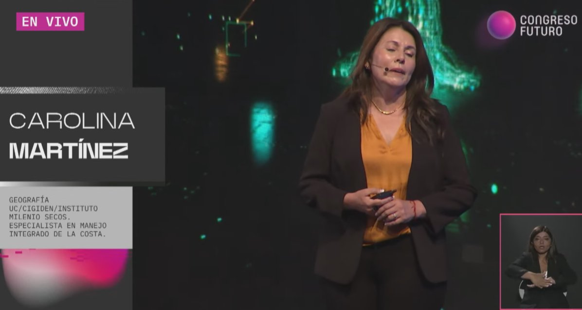 #CF2024 | Inicia el bloque la reconocida Dra. en Geografía de la Universidad de Barcelona, Carolina Martínez, investigadora de la zona costera e impulsora de la primera ley de costas para Chile. 

🟣Señal en vivo: youtube.com/watch?v=Uagu99…