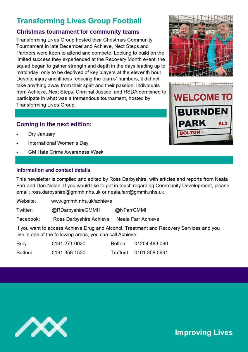 Here is the latest edition of the Achieve Community Development Newsletter - January 2024.