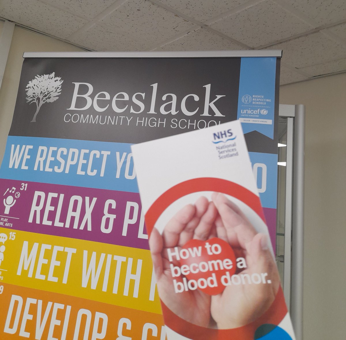 SNBTS-Scottish National Blood Transfusion Service (@givebloodscot) on Twitter photo Thanks so much to <a href="/BeeslackHigh/">Beeslack CHS</a> for having us along today. Hope to see a few wonderful new donors on Sunday 21 Jan at #Penicuik Ladywood Leisure Centre for their #1stDonation❤️💙 Thanks so much to <a href="/BeeslackHigh/">Beeslack CHS</a> for having us along today. Hope to see a few wonderful new donors on Sunday 21 Jan at #Penicuik Ladywood Leisure Centre for their #1stDonation❤️💙
