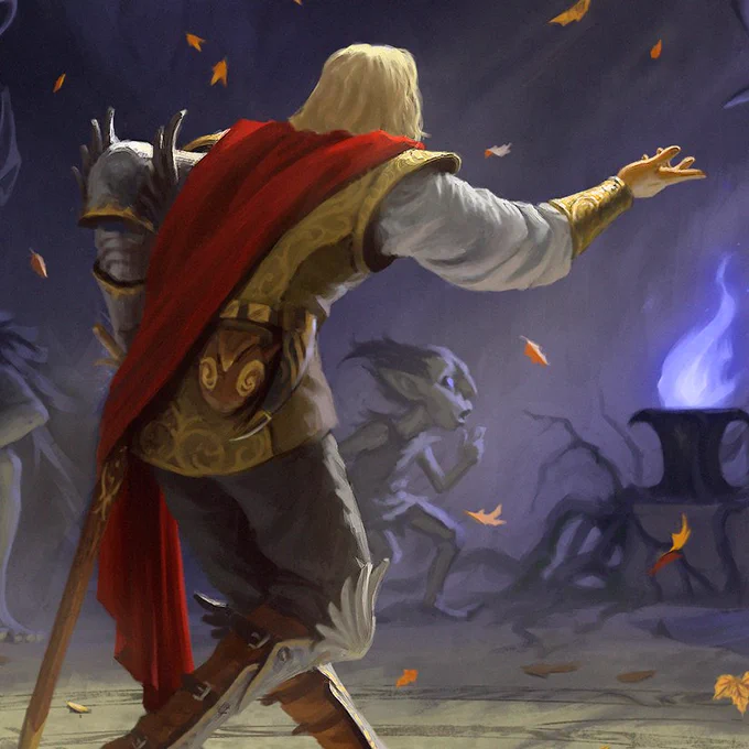A knight seeks to impress a mysterious fey witch. Personal piece made for SmArtschool Mentorship with Cynthia Sheppard.