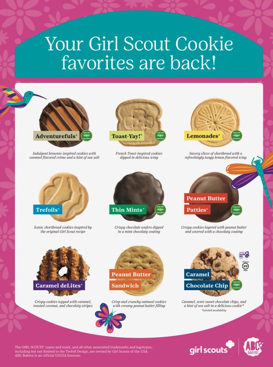 gennaro08088's tweet photo. It’s that time of year when Brooklyn is selling Girl Scout cookies to raise money for her troop. Wanted to provide the following link for easy ordering. You can also contact us directly for home pickup or local delivery. Thank you in advance. 

https://t.co/ISmqK0TTYf https://t.co/TOIDJa2sej