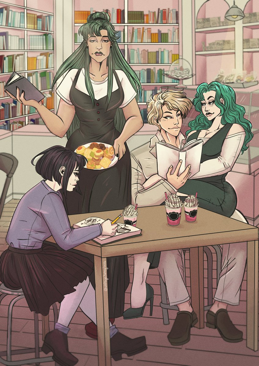 Today's the day!! <a href="/CelestialSMZine/">🌙Celestial Night Zine || Zine Released!🌙</a> is officially available to DL (🔗 in the replies) which means.... I CAN FINALLY SHOW THIS BABY OFF :D this was such a delight and I even got to make a good friend from it T^T go go go download it now!!