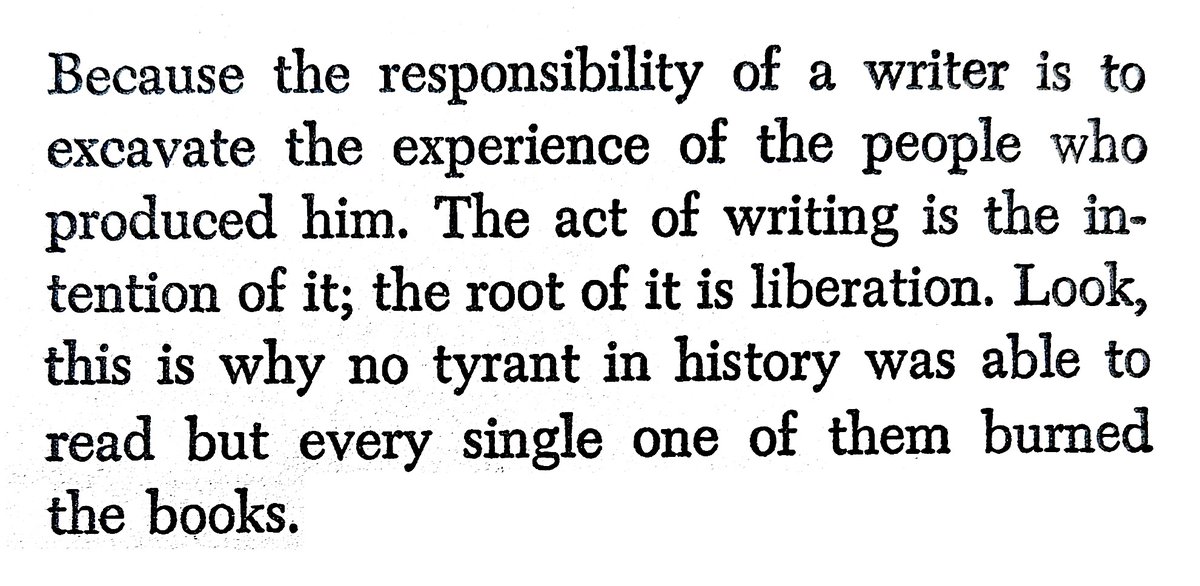 James Baldwin, in conversation with Nikki Giovanni (November 1971):