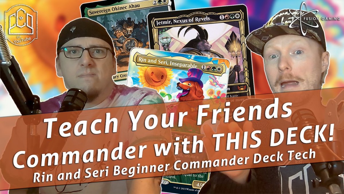 CCOPodcast's tweet photo. Last week, we asked for all your tips and to help us teach new MTG players. #CCONation did not disappoint! Join us as we go through said tips while we tech a Rin and Seri deck designed to help new players learn the game of #MTG &amp; the format of #EDH.
https://t.co/fkwRpFS2JQ https://t.co/gHotKohQbc