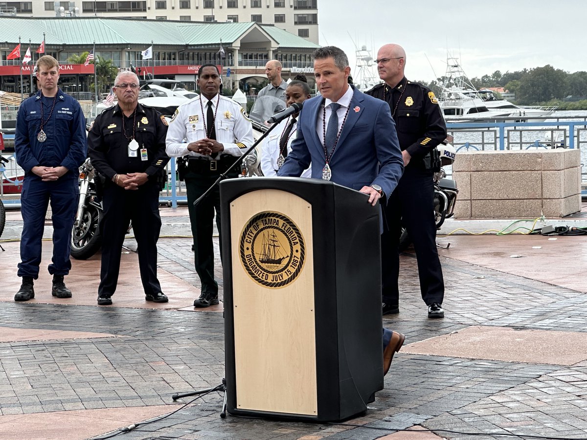 This morning, I joined our community partners as we prepare for <a href="/GasparillaTampa/">Gasparilla Tampa</a>. Leading up to this Tampa tradition, officers will visit our high schools to help us encourage students to make smart choices and follow the law while having fun during the parades.