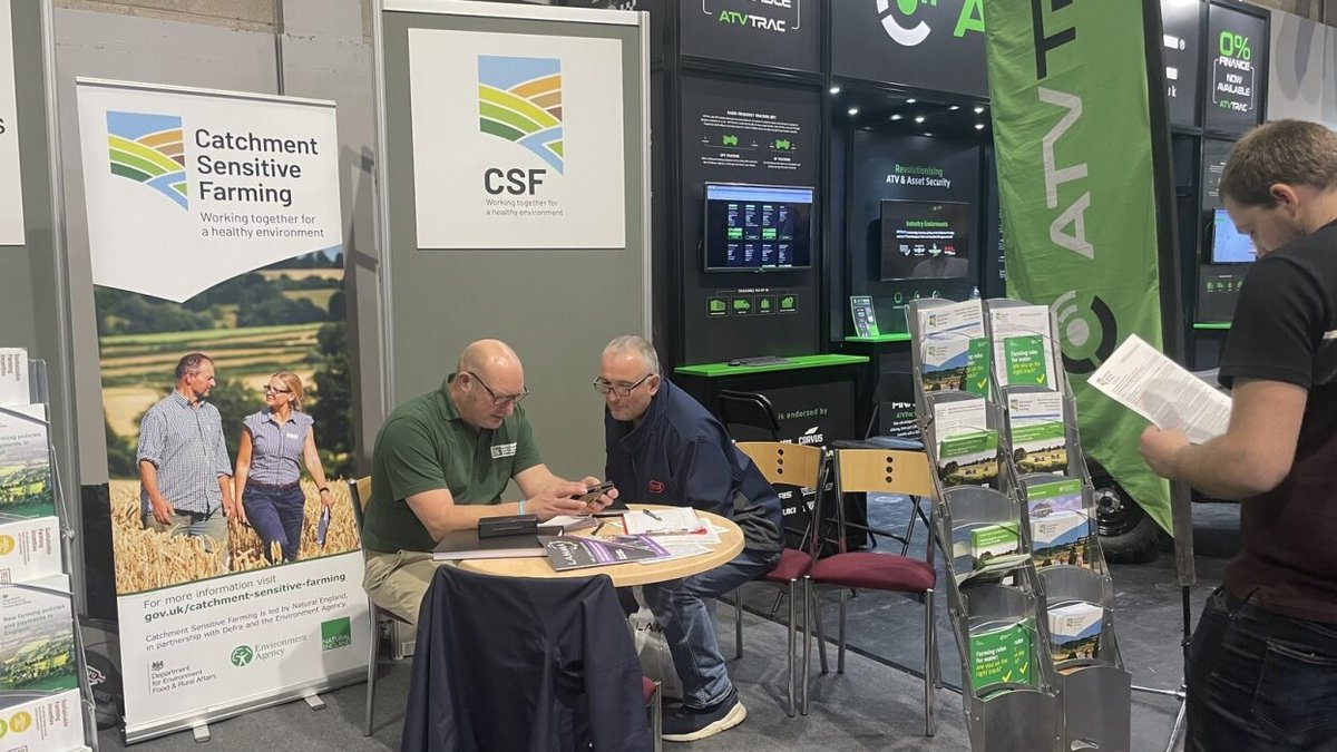 NE_WestMids's tweet photo. The @lammashow is live today and tomorrow at the  @thenec Birmingham! 

Our #CatchmentSensitiveFarming Advisers are on hand for any advice on how improved water and air quality can benefit your farm business. 

Find us in Hall 19 on Stand 182 #LAMMA2024 @clamidlands  @nfumidlands https://t.co/QicjQiLZ0w