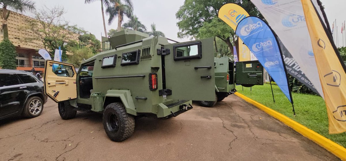 GearShiftUG's tweet photo. At the East Africa Investment Forum and Trade Exhibition NAM Summit today, The National Executive Corporation, in partnership with Streit Group, unveiled state-of-the-art armored vehicles.
#NAMSummitUg24 #G77ChinaSummitUg24 #EACBizForum https://t.co/IP1wli4J8M