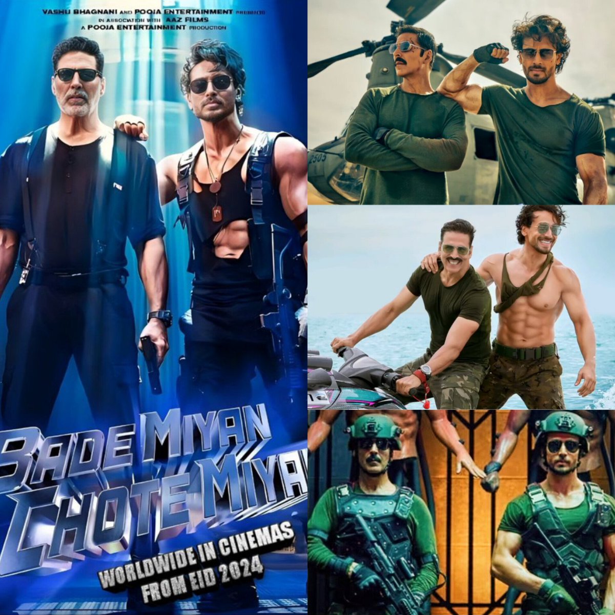 All the Pics of #BadeMiyanChoteMiyan / #BMCM looking Stylish Actioner 💥🔥 Looking forward to Eid 2024 and tomorrow Announcement probably 💥 #AkshayKumar #TigerShroff @aliabbaszafar