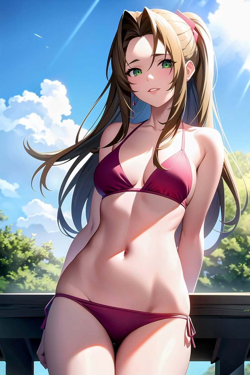 Moko1234559's tweet photo. Aerith Gainsborough 3, part 2
#aerithgainsborough #aerithff7 #AIArtwork #aiartgallery #AIart #bikins #Animeartstyle #aiartlove #aiartcommuity #aigeneratedimages #aiartsociety #magicai #aiartcreator https://t.co/As7YXTLac9